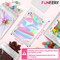 100 Pack Resealable Bags Clear Holographic Bags,Smell Proof Packaging Baggies,Mylar Food Storage Bag,Zipper Sealing Bag for Coffee Beans,Cookies,Jewelry Sample Small Business(White,3x4.7in)
